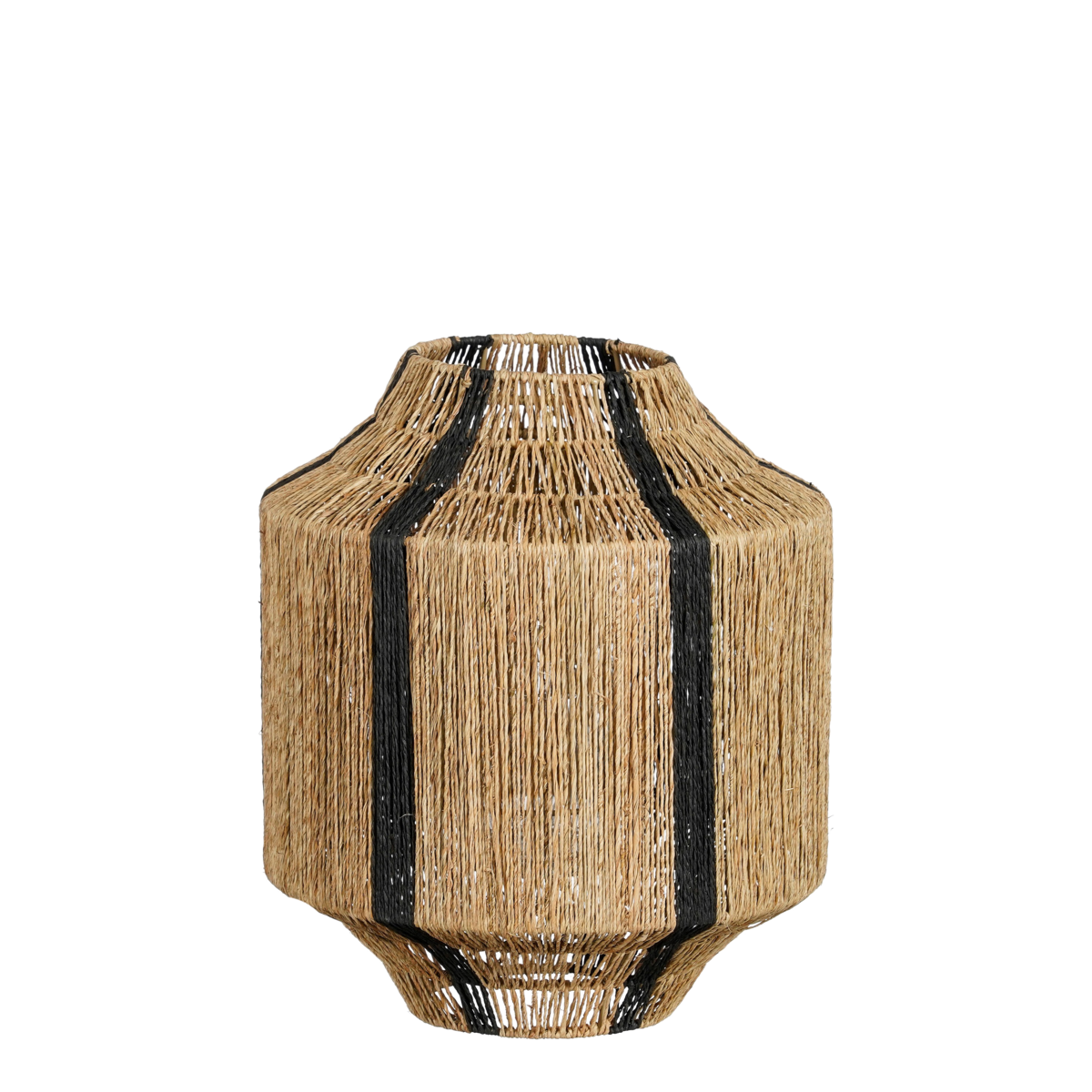 Liliano lantern made of jute, black - H36 x Ø30 cm