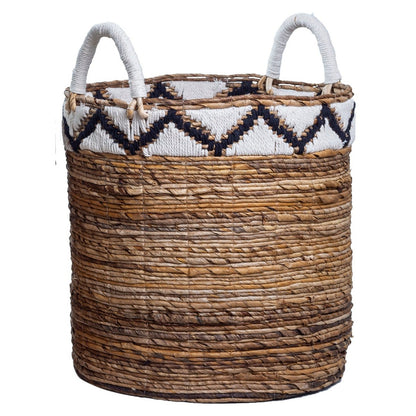 'Dalu' basket made of banana fiber (3 sizes), laundry basket, plant basket