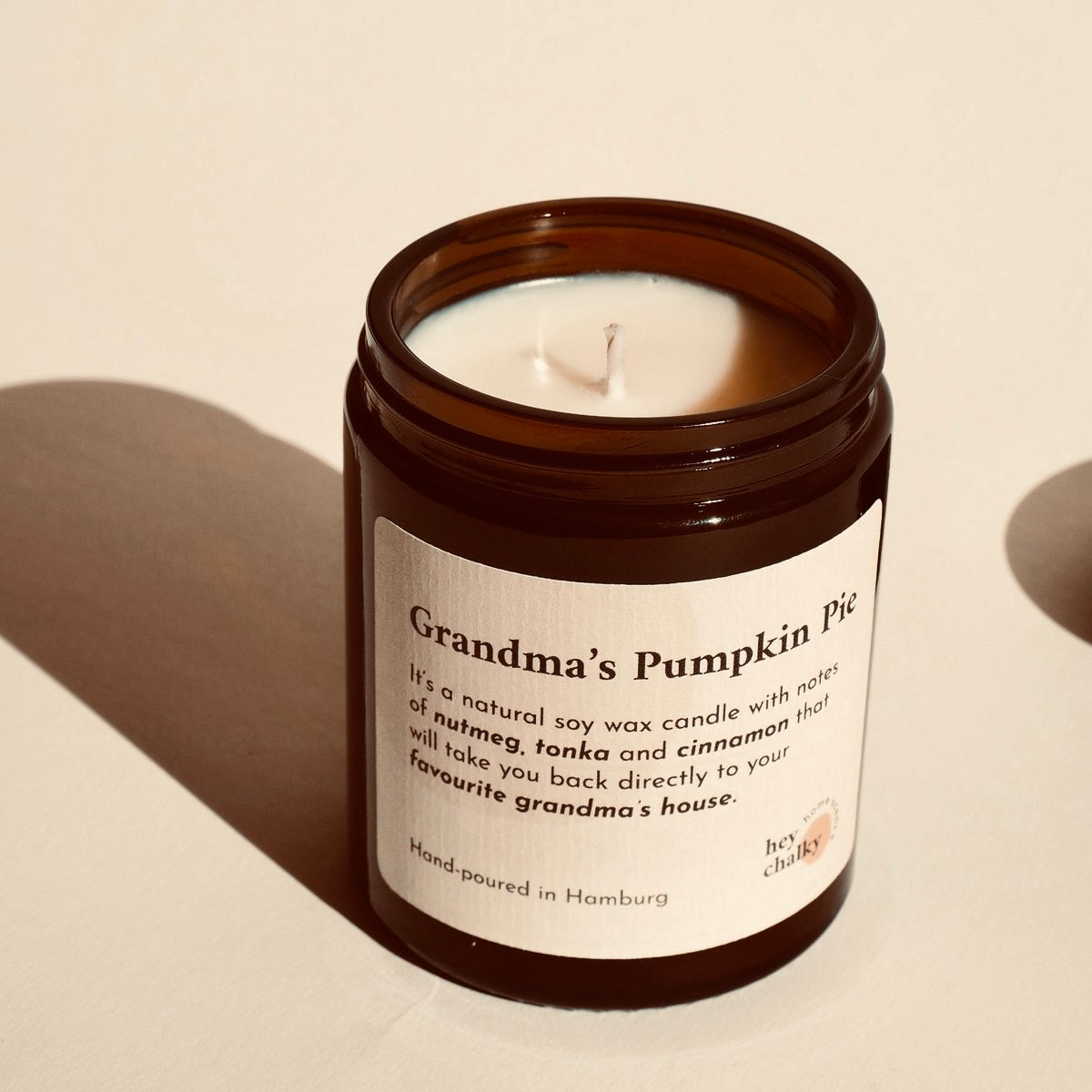 Kerze „Grandma's Pumpkin Pie“ Herbst 155g - Duftkerze im Glas