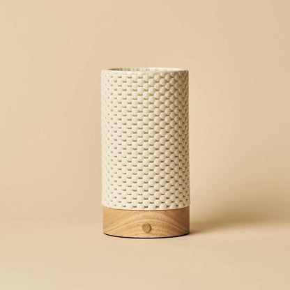 Tischlampe 'Luna' in 3D-gedrucktem Porzellan - schnurlos, wiederaufladbar, dimmbar