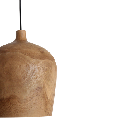 Hängelampe Bottle "Sirocco" aus Teakholz