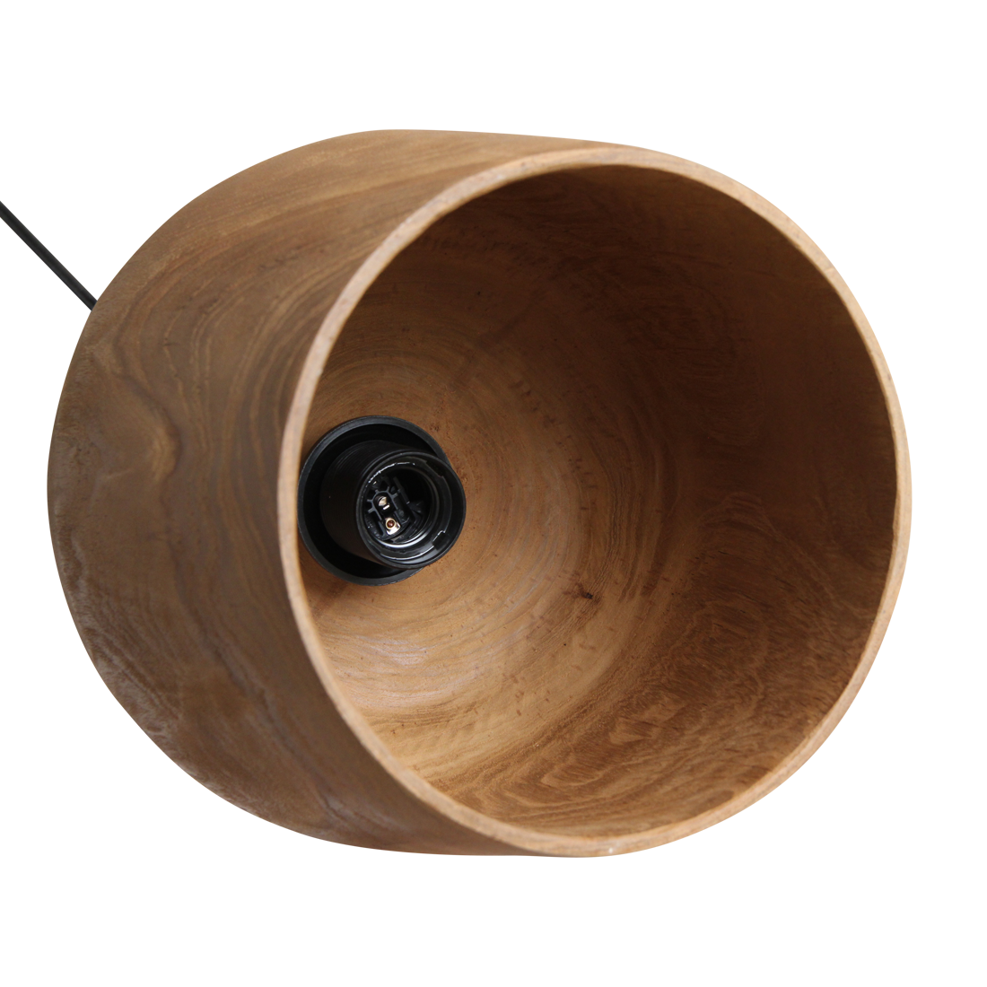 Hängelampe Bottle "Sirocco" aus Teakholz