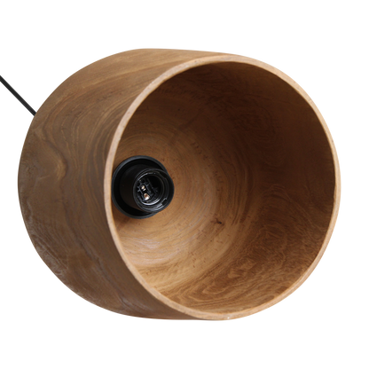 Hängelampe Bottle "Sirocco" aus Teakholz