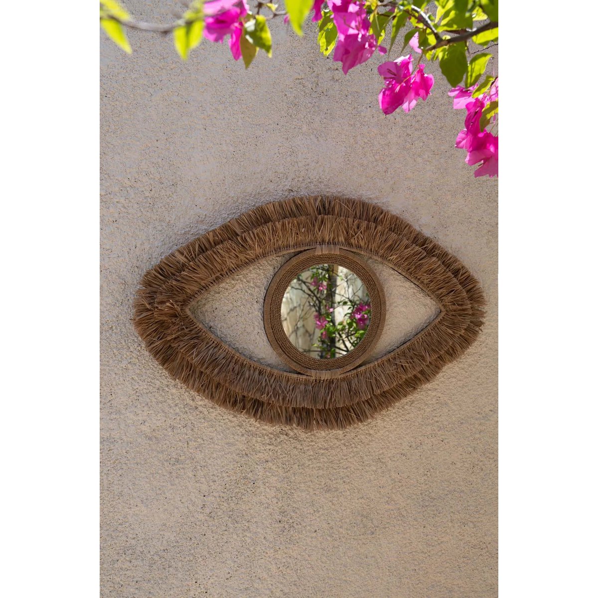 The Raffia Eye Mirror, Natural M