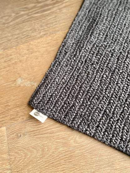 Bast Kissenhülle - elegant black