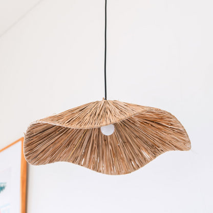 Large Raffia Ceiling Light, Handmade Raffia Lampshade TAMPAH (Ø 53 cm)