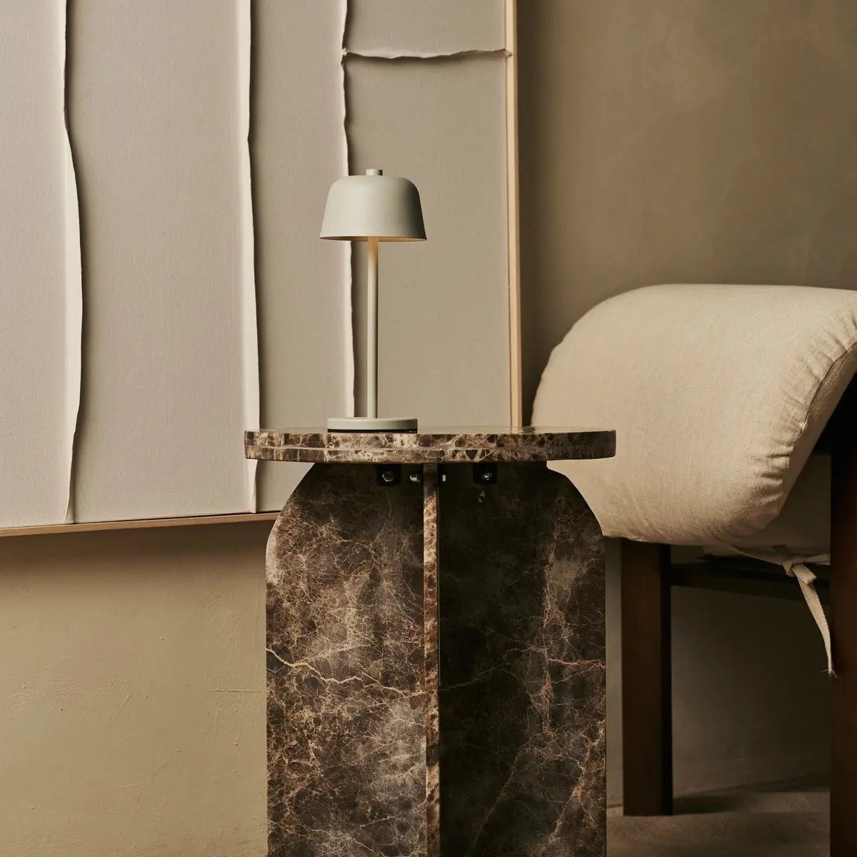 Wiederaufladbare Tischlampe 'Anton Shadow Grey' - Stilvolle und schnurlose Beleuchtung