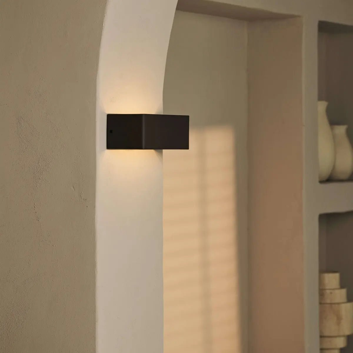 Kabellose Wandlampe 'Tessa Mokkabraun ' inkl. Fernbedienung, dimmbar mit Bewegungssensor