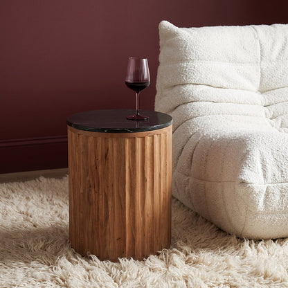 Beistelltisch "Langkawi" - Marmor schwarz