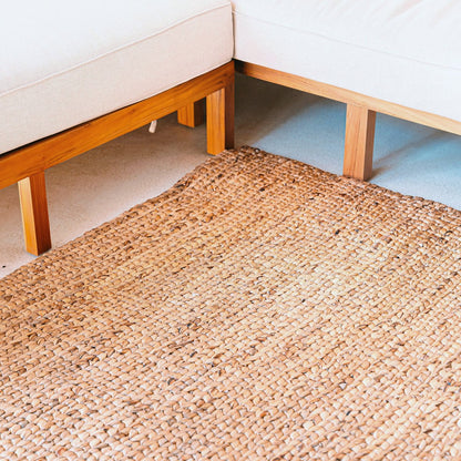 Teppich 'Sawah' aus Naturfasern - handgewebte Bodenmatte, Wasserhyazinthe