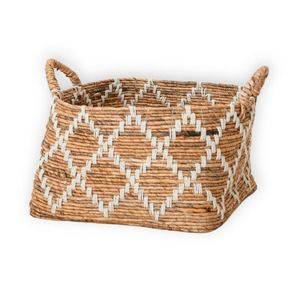 Square Shelf Basket - Woven Storage Basket, Decorative Basket Made of Banana Fiber GANDARIA (2 Sizes)