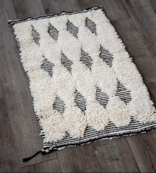 Fußmatte Berberteppich 'Diamanten' - 100x60