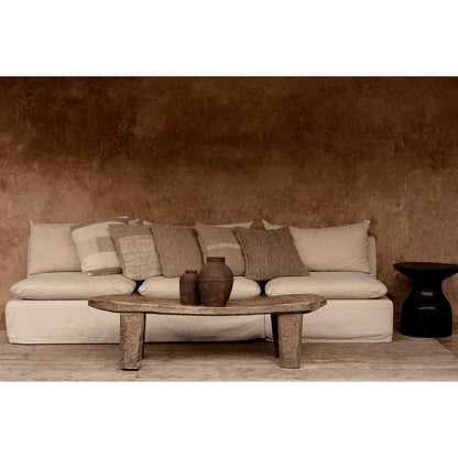 The Linen-Stitch Cushion Cover, Natural 50x50