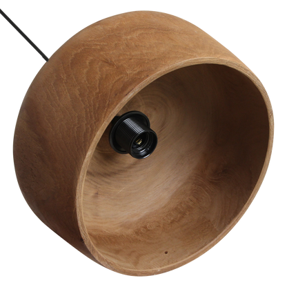 Hängelampe Dome "Sirocco" aus Teakholz