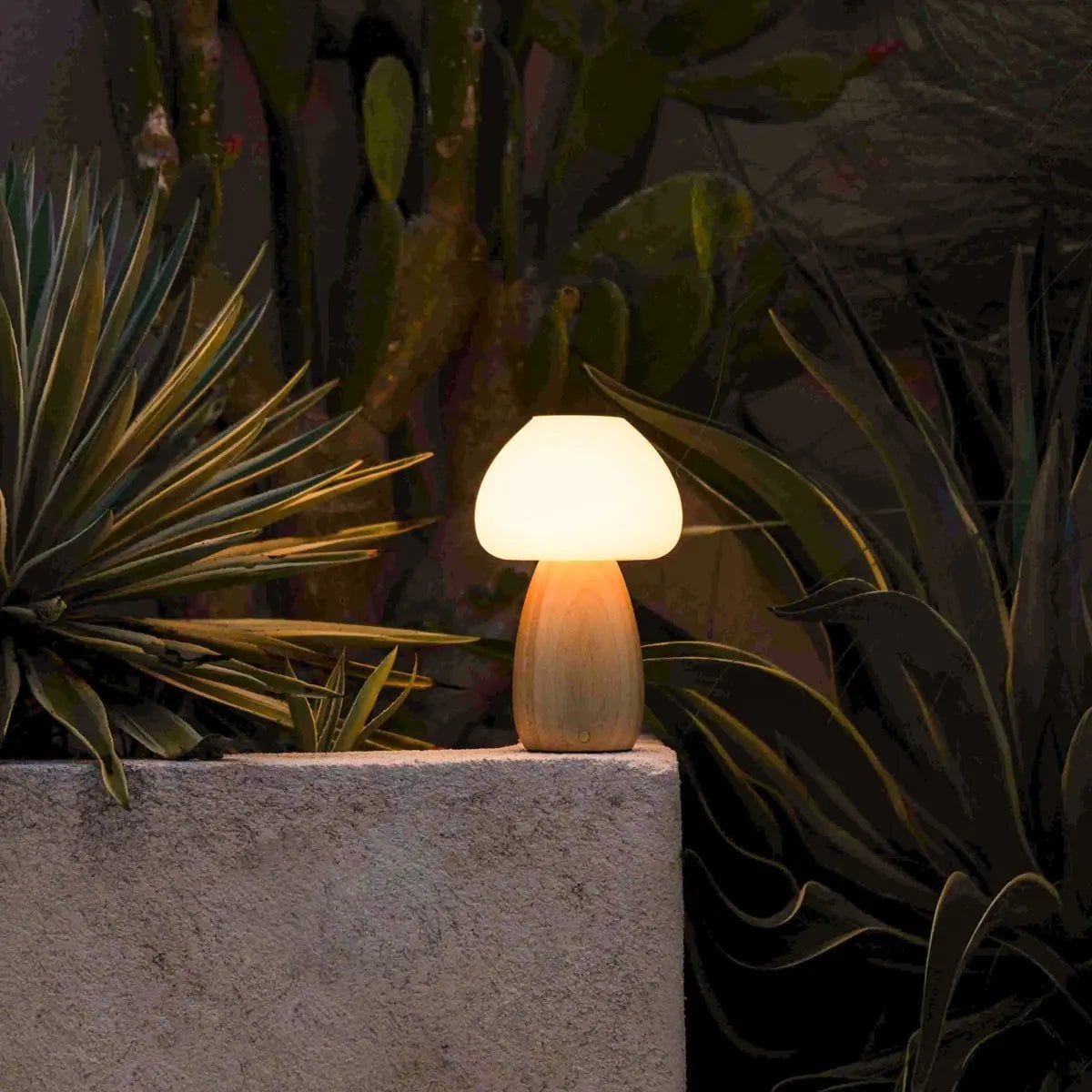 Hellbraune wiederaufladbare Lampe 'Baer' - Kabellos, dimmbar