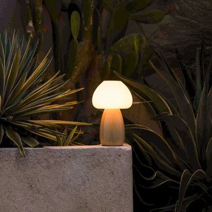 Hellbraune wiederaufladbare Lampe 'Baer' - Kabellos, dimmbar