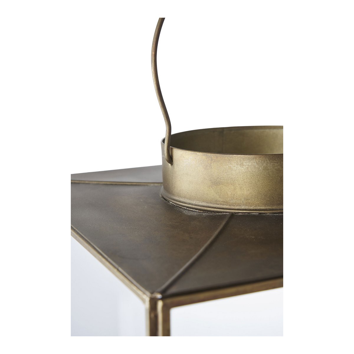 Laterne 'Mohali' - Messing Vintage Look H42cm
