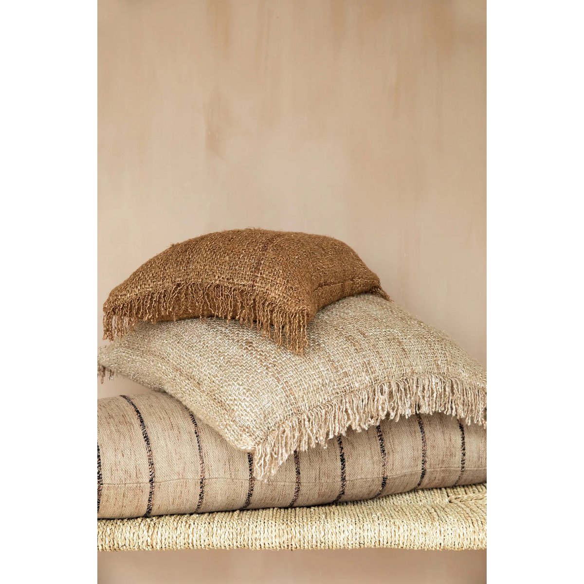 Der Oh My Gee Kissenbezug – Beige 60 x 60