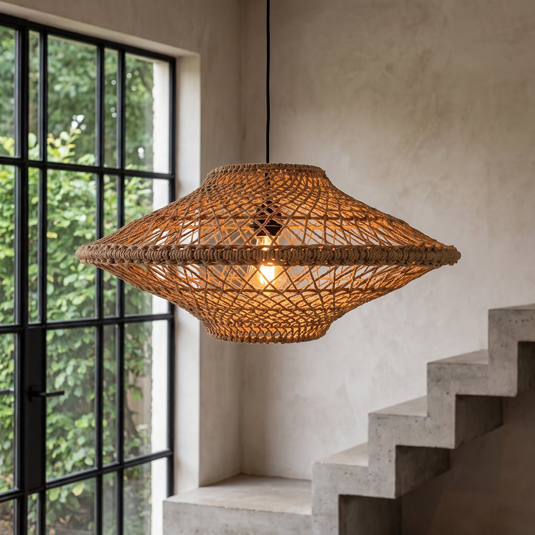 Pendelleuchte "Corda"- Naturel Medium