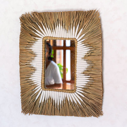 Seagrass Wall Mirror Kirana - 60x50 cm