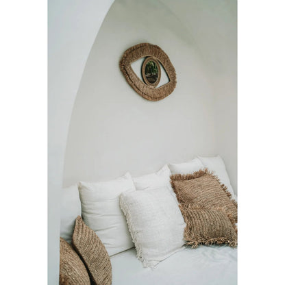 The Raffia Eye Mirror, Natural M