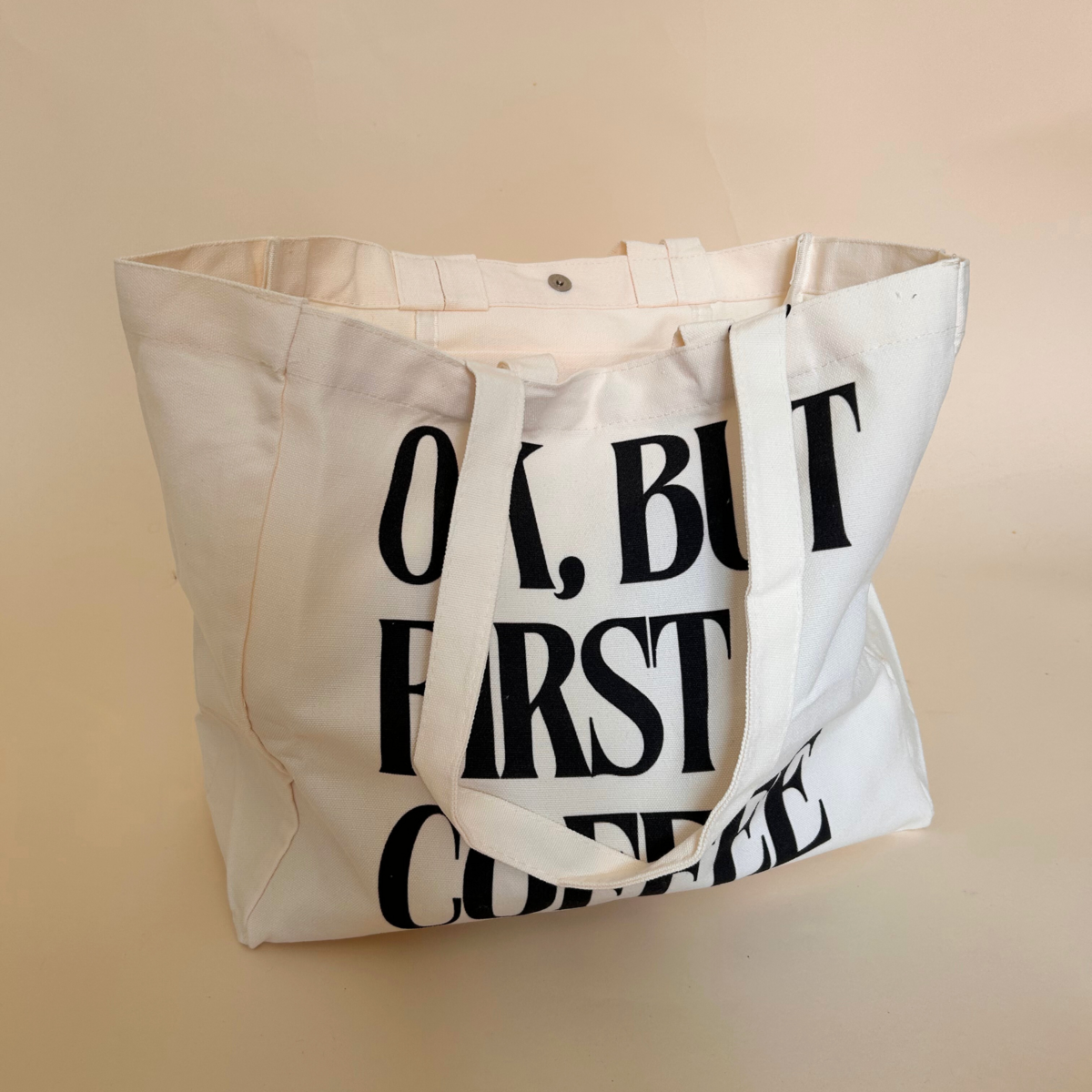 Shopper "OK, BUT FIRST COFFEE" - Tote Bag