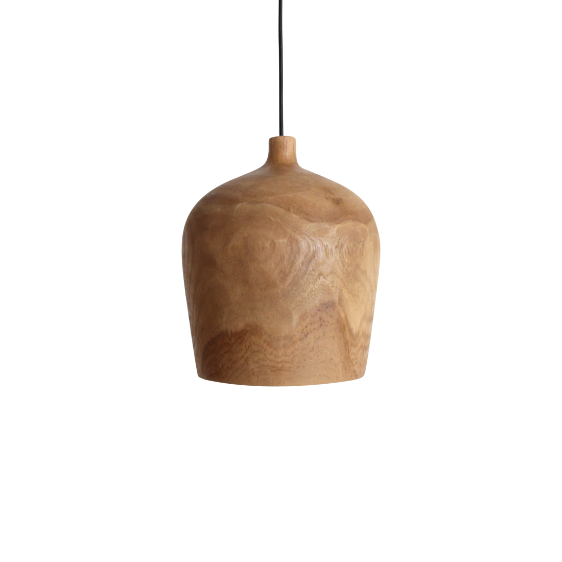 Hängelampe Bottle "Sirocco" aus Teakholz