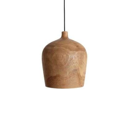 Hängelampe Bottle "Sirocco" aus Teakholz