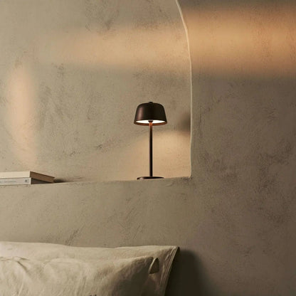 Tischlampe 'Anton' Espresso Brown - wiederaufladbare, kabellose Beleuchtung