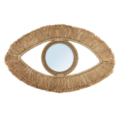 The Raffia Eye Mirror, Natural M