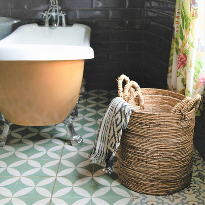 Wäschekorb 'Syailendra' - Pflanzenkorb, Aufbewahrungskorb aus Bananenfaser (3 Größen)