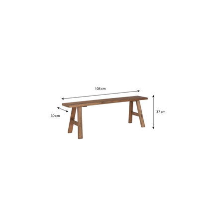 Holzbank Bold, recyceltes Holz