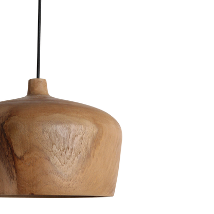 Hängelampe Dome "Sirocco" aus Teakholz