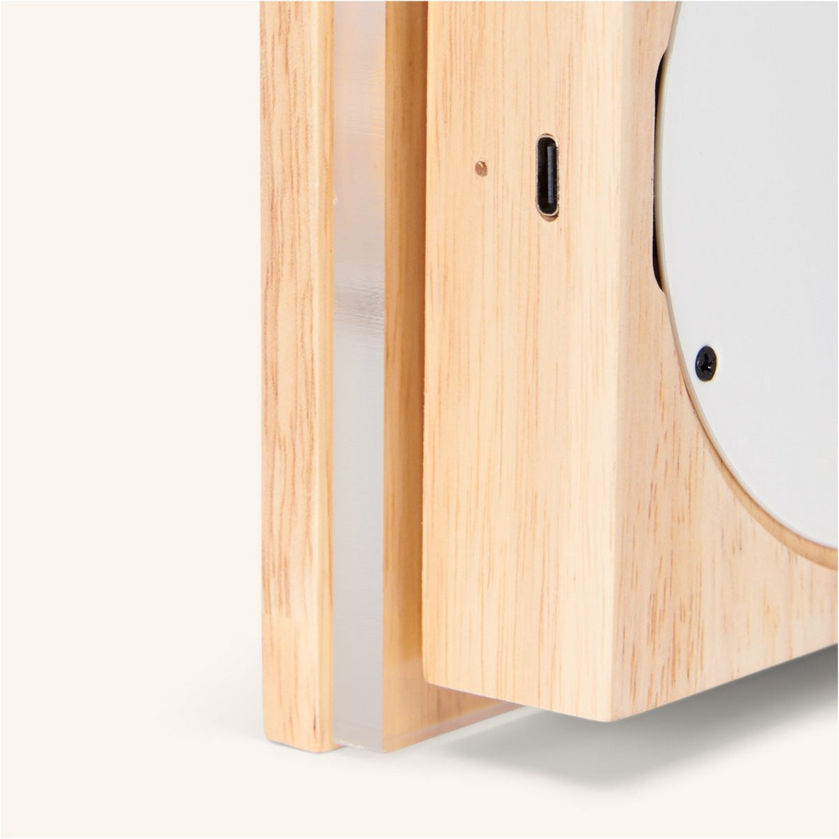 Wandleuchte 'Lane' natur - wiederaufladbare, dimmbare, natürliche Holzlampe