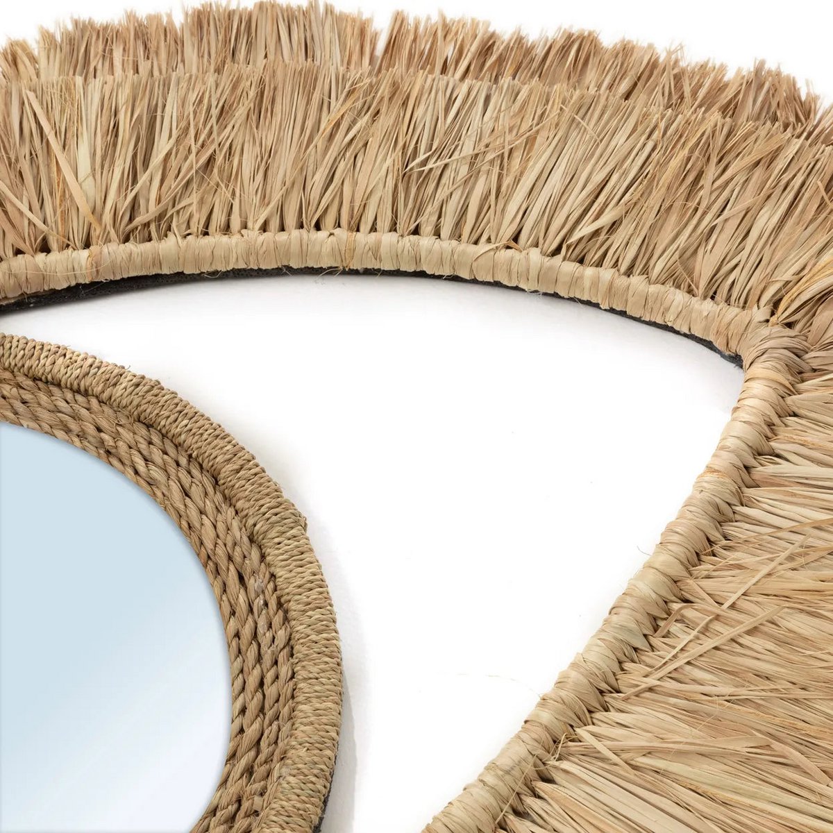 The Raffia Eye Mirror, Natural M