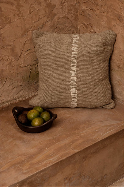 The Linen-Stitch Cushion Cover, Natural 50x50