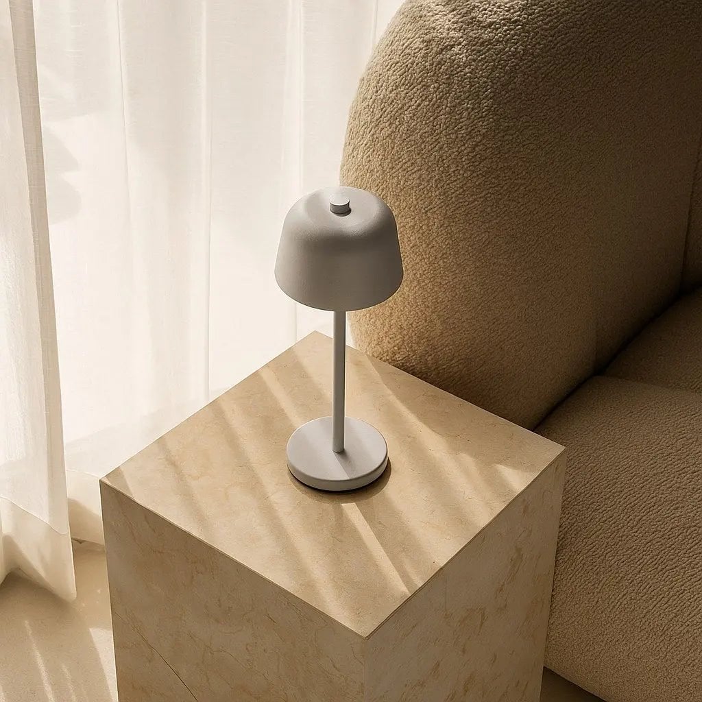 Wiederaufladbare Tischlampe 'Anton Shadow Grey' - Stilvolle und schnurlose Beleuchtung