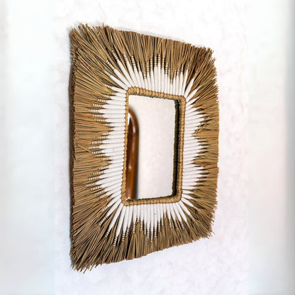 Seagrass Wall Mirror Kirana - 60x50 cm