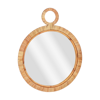 Round wall mirror Kaj - L40.5 x W2 x H51 cm