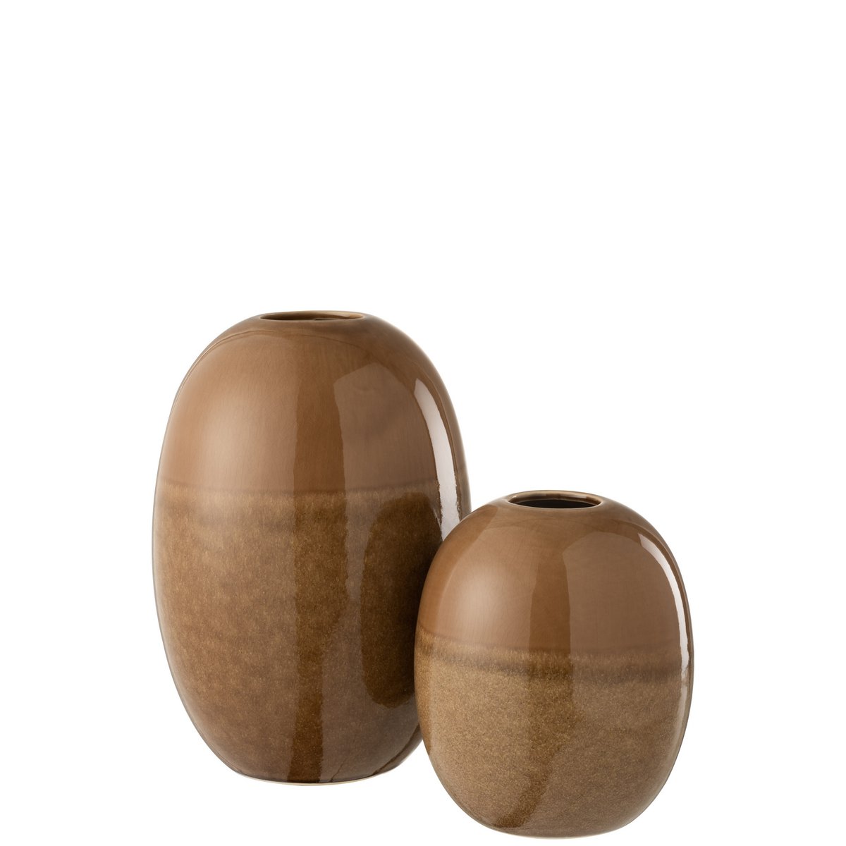 Vase Barbara - ceramic brown, large