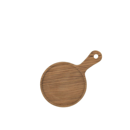 Round wooden decorative and serving board, S