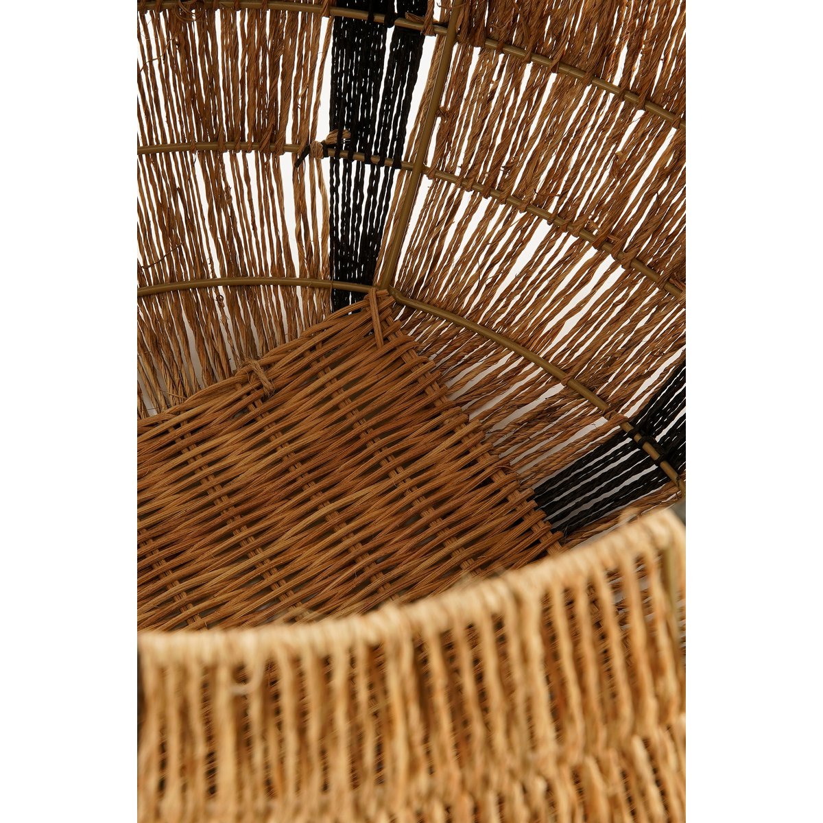 Liliano basket set of 2, H48 x Ø50 cm, jute - black