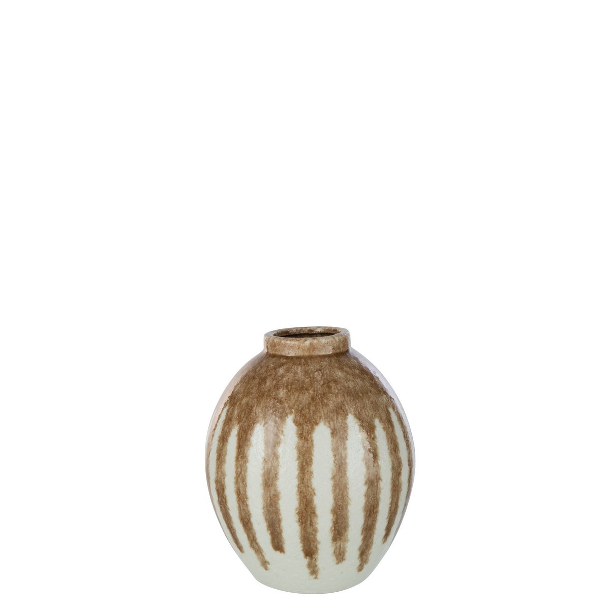 Vase Paint Keramik - Beige/Hellbraun, medium