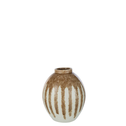 Vase Paint Ceramic - Beige/Light Brown, medium