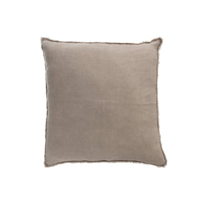 Cushion stonewashed - linen, light brown 45 x 45 cm