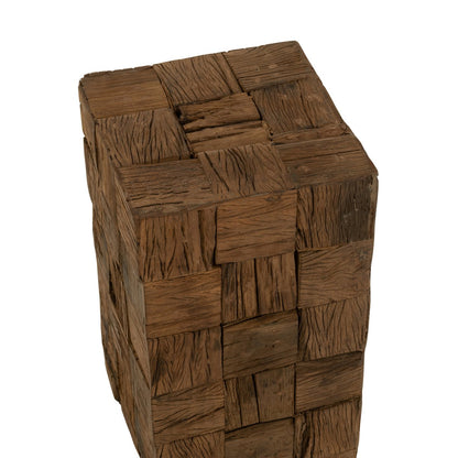 Sockel aus Holz, reclaimed-antik, H60cm