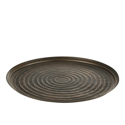 Round decorative tray - Classic Iron Bronze, large