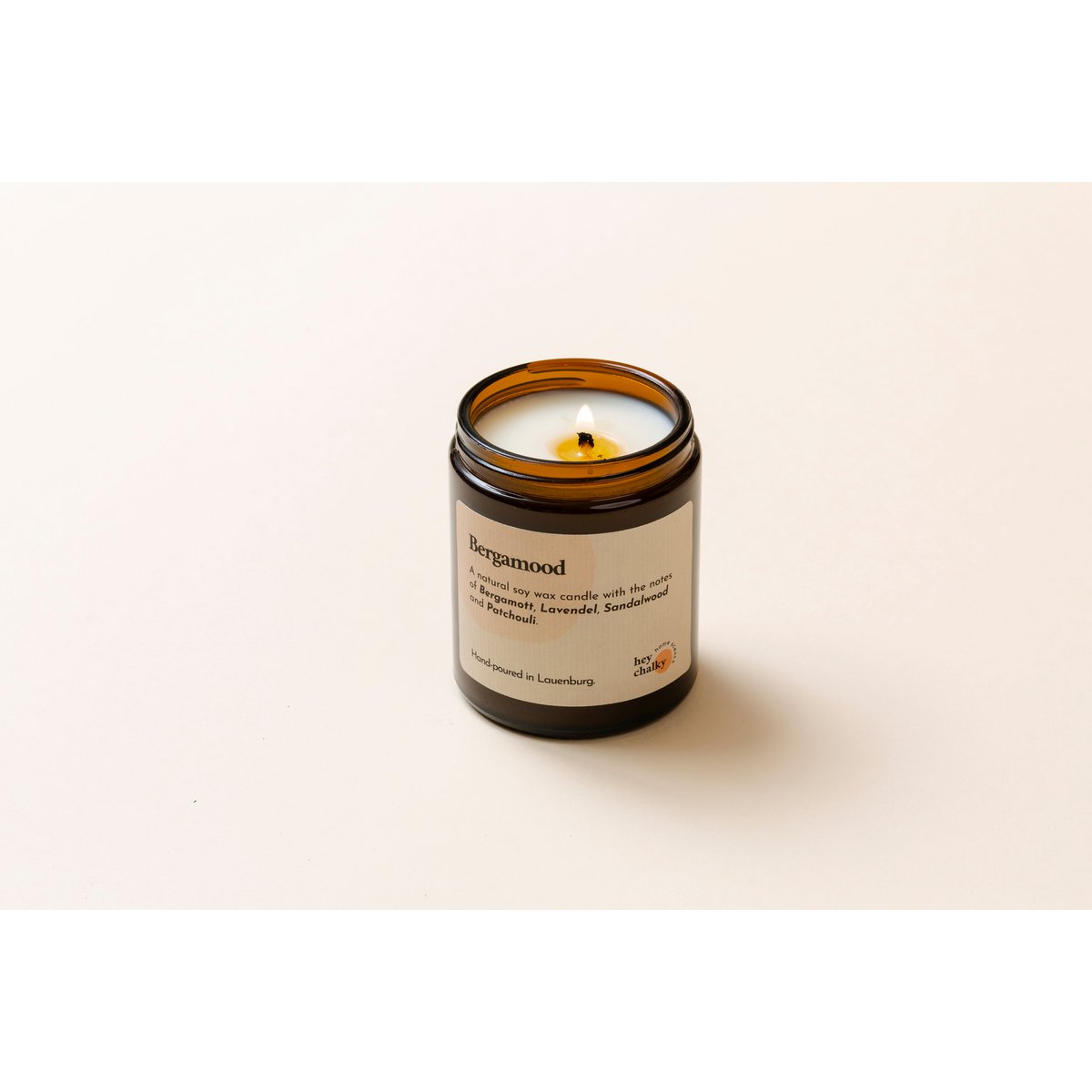 Candle "Bergamood" 155 g - scented candle in a glass