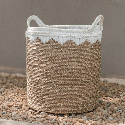 Large laundry basket - storage basket - NIAS white (2 sizes)