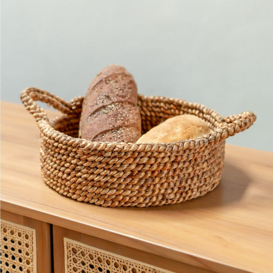 Bread basket - storage basket made of water hyacinth JAWAH (2 sizes)